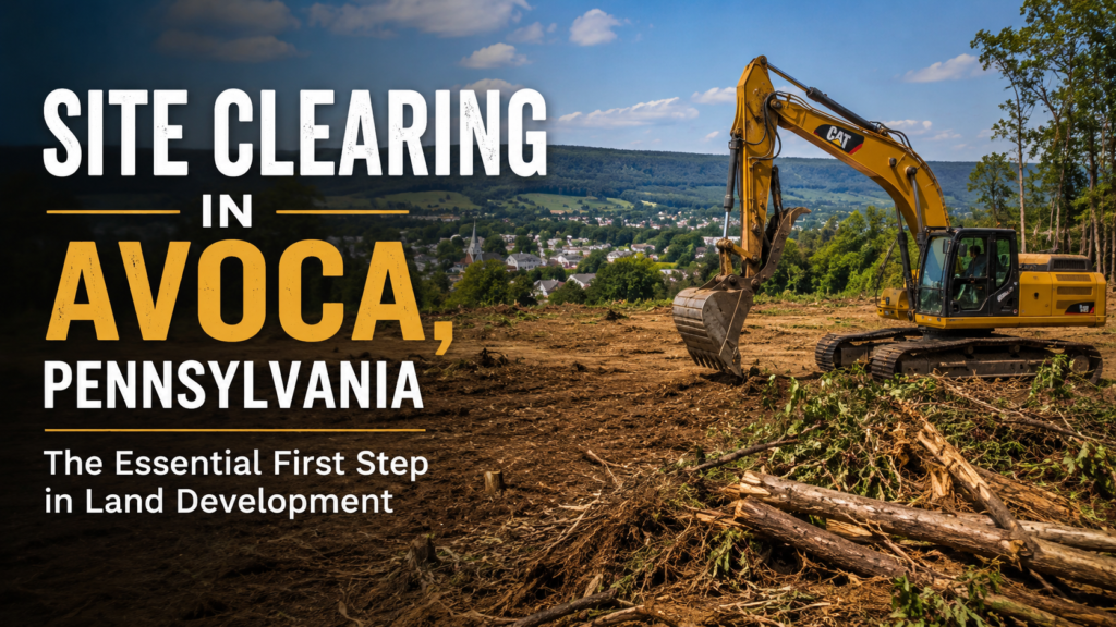 Site Clearing in Avoca, Pennsylvania: The Essential First Step in Land Development